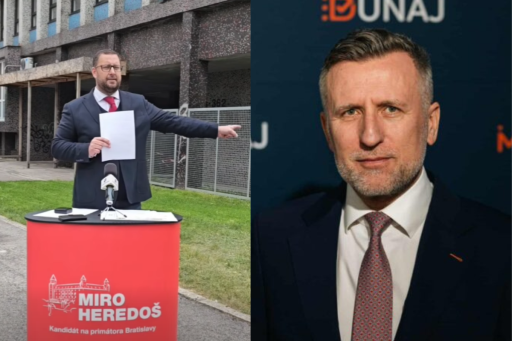 Kandidát na primátora Bratislavy Heredoš obvinil lídra strany DUNAJ z falšovania podpisov