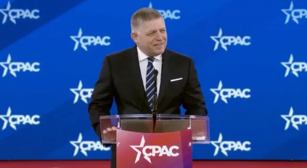 Robert Fico vystúpil s prejavom na konferencii CPAC vo Washingtone