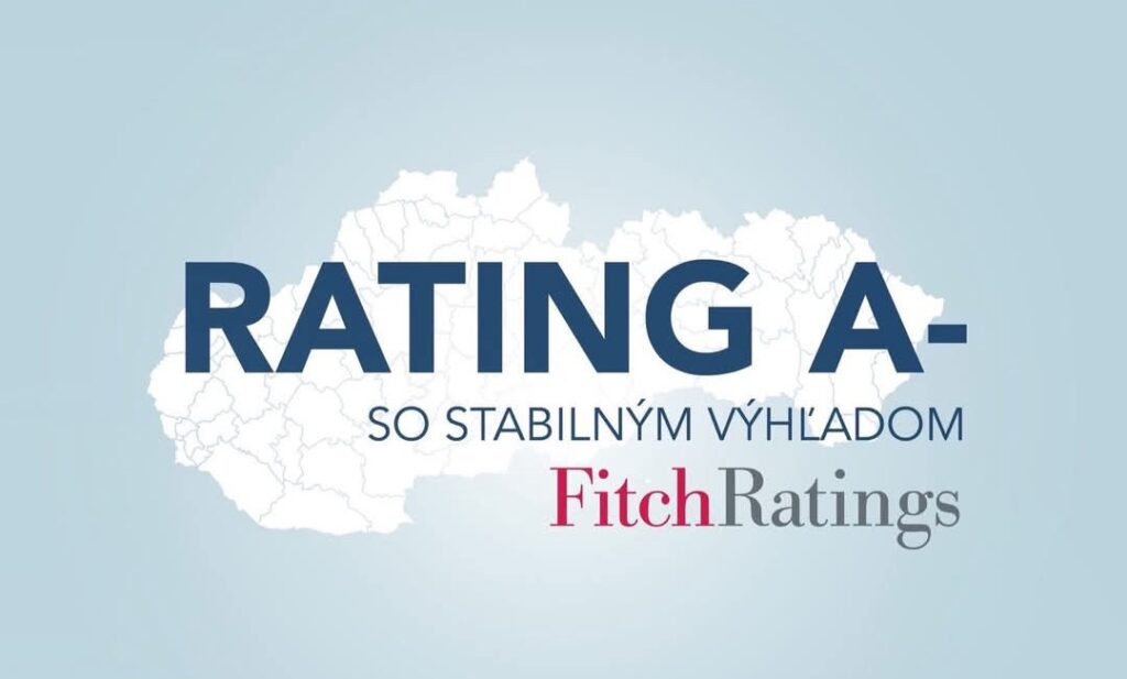 Ďalšia významná ratingová agentúra Fitch potvrdila rating Slovenska!