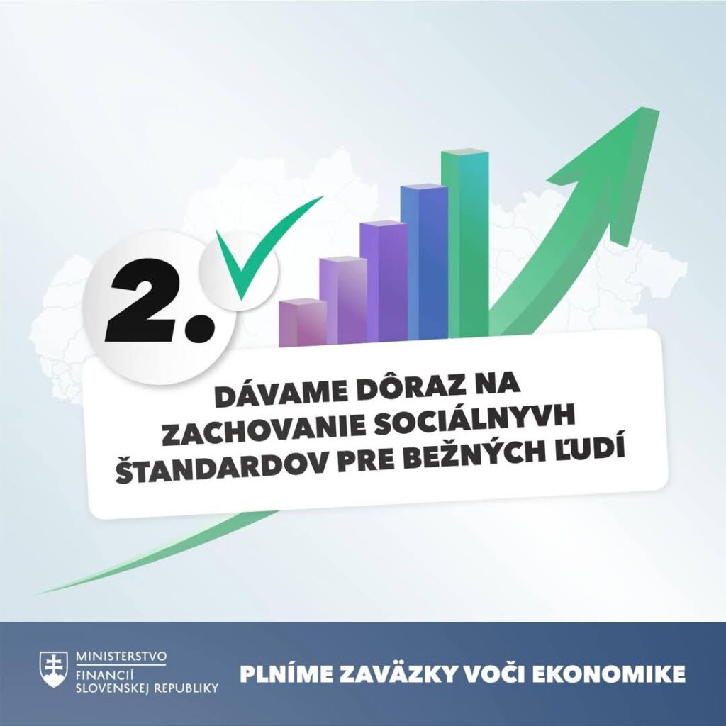 Dávame dôraz na zachovanie sociálnych štandardov pre bežných ľudí, pripomína ministerstvo financií