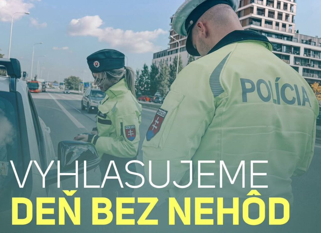 Dnešný deň bez nehody? 3. október Polícia SR vyhlasuje za symbolický