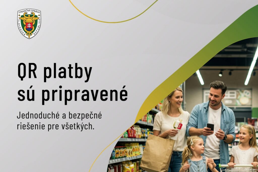 QR platby sú pripravené, informuje Finančná správa