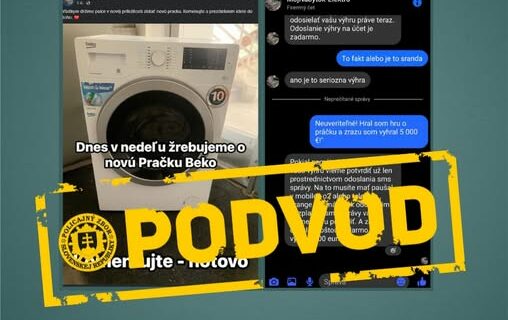 Pozor na fejkové stránky: Namiesto práčky vám „vybielia“ účet