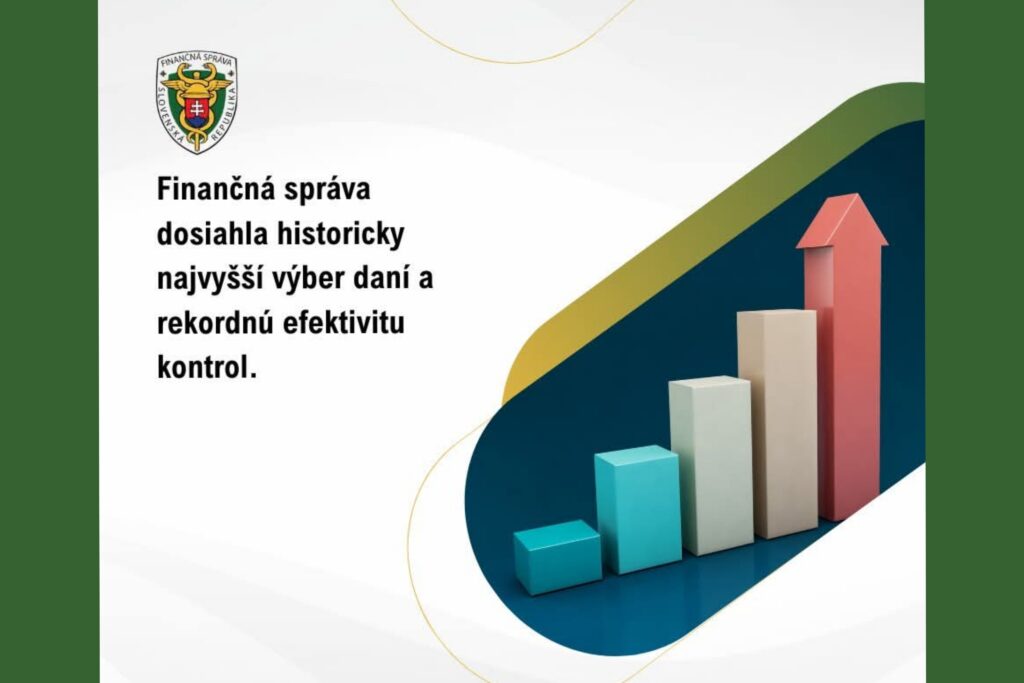 Finančná správa dosiahla historicky najvyšší výber daní a rekordnú efektivitu kontrol